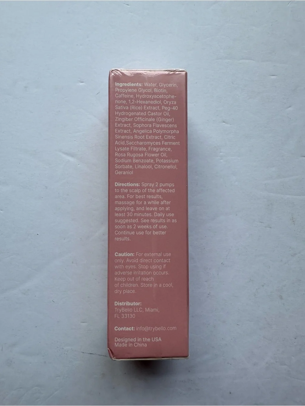 try BELLO Hair Helper Hair Growth Spray Biotin+Caffeine Thinning Hair 1.7 Oz New